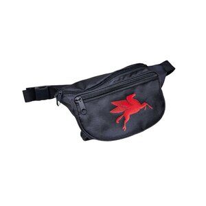 Vintage Mobil Oil Pegasus Fanny Pack Navy Blue Waist Bag Belt Bag Oil & Gas